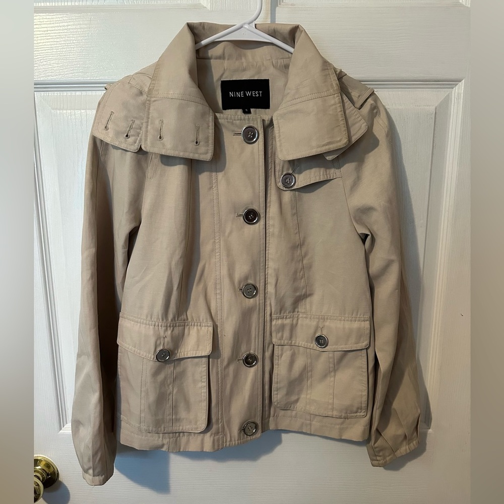 Nine West Women's Beige Utility Jacket